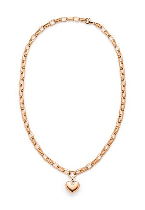 CHUNKY HEART - Halskæder - roségold-coloured