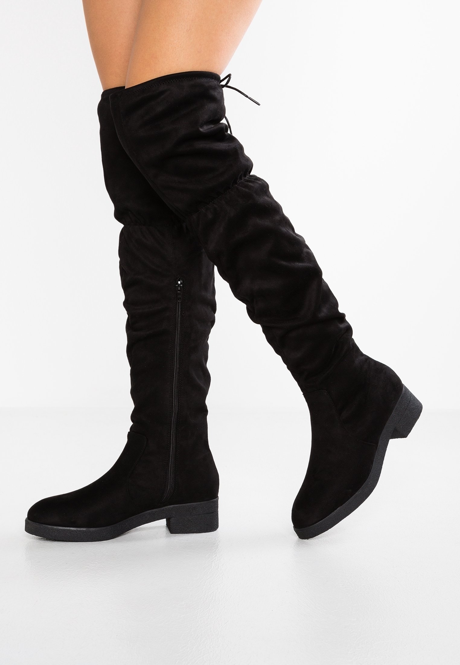 New Look Stivali sopra il ginocchio black/nero (Second hand