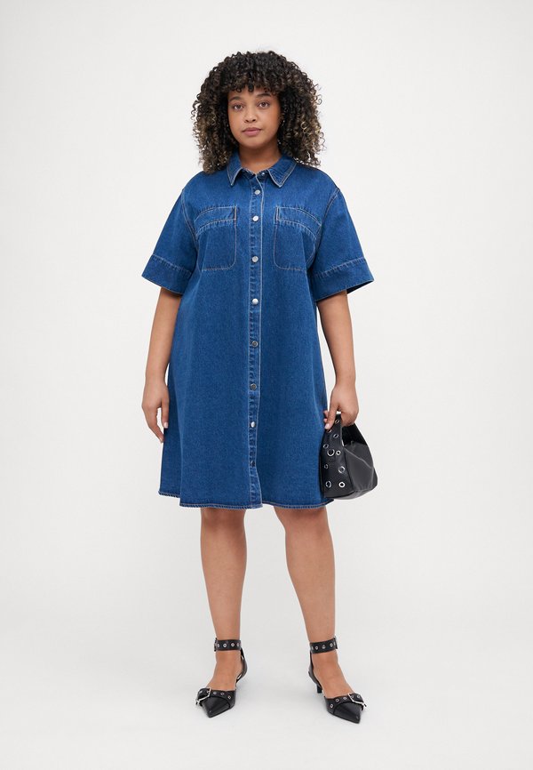 VMCMIGGA SHIRT DRESS - Denim dress4