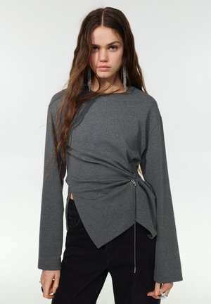 LONG-SLEEVE - Top s dlouhým rukávem - light grey