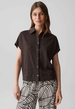 OPUS, Button-down blouse - affogato