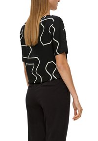 s.Oliver BLACK LABEL T-Shirt print - schwarz