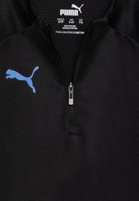 Puma INDIVIDUAL CUP TRAINING 1 4 ZIP JR UNISEX - Fußball-Trikot - black/ultra orange