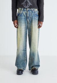 Jaded London UNION JACK COLOSSUS - Calças de ganga folgadas - light wash