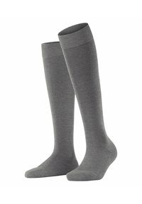 FALKE CLIMA - Kniestrümpfe - light greymel