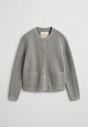 GANT, CARDIGAN - Gilet - grey melange