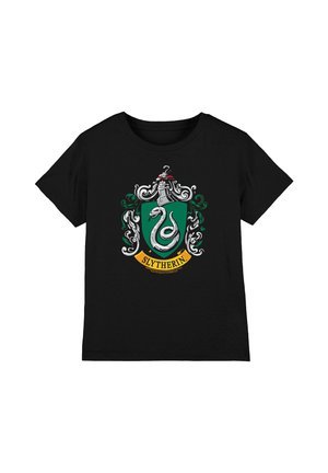 Cotton Soul, HARRY POTTER SLYTHERIN CREST UNISEX - Print T-shirt - black