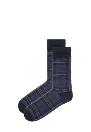 HELLO XMAS - Strømper - blue checkered