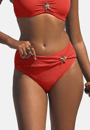 Love & Roses REGULAR FIT - HIGH WAIST TUMMY CONTROL BIKINI BOTTOMS  . - Bikini alsók - orange starfish trim