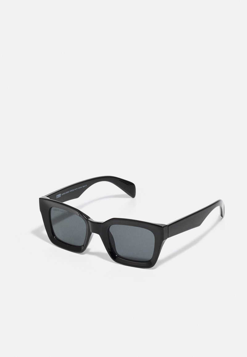 Urban Classics - POROS WITH CHAIN - Sluneční brýle - black, Zvětšit