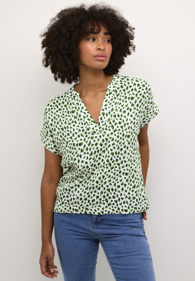 Kaffe KAANO - Blouse - greencolors graphic dot