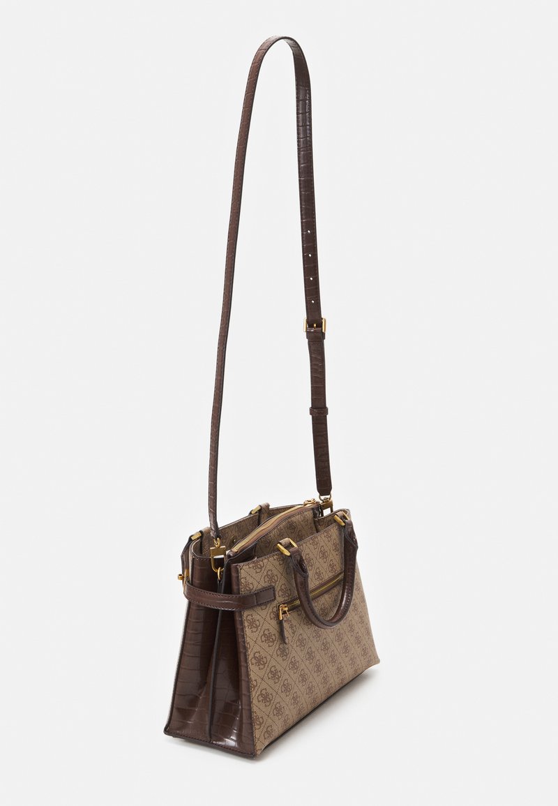 Damen Handtaschen | Guess ZADIE LOGO GIRLFRIEND SATCHEL Handtasche mehrfarbig beige/braun - RG67374 Damen Handtaschen | Guess ZADIE LOGO GIRLFRIEND SATCHEL Handtasche mehrfarbig beige/braun - RG67374