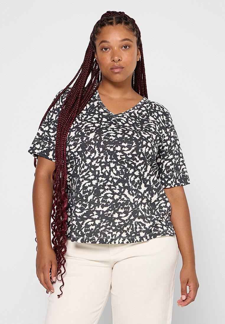 Part Two T-shirt print zwart