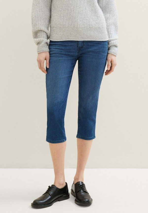 KATE - Stoffhose - mid stone wash denim