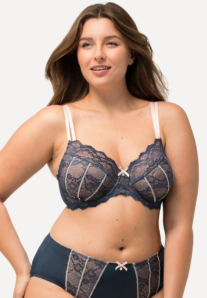 Ulla Popken Podprsenka s kosticemi - dark blue