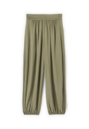 Motivi, PANTALONI CON DRAPPEGGIO - Pantalones - verde militare
