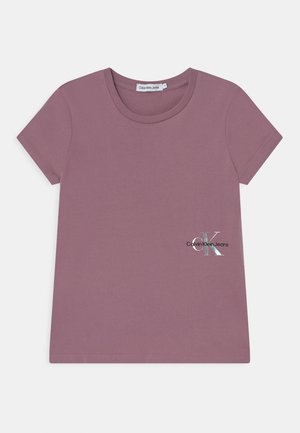 MONOGRAM OFF PLACED - T-shirt con stampa - dusky orchid
