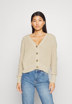 CLASSIC BUTTON - Kardigan - beige