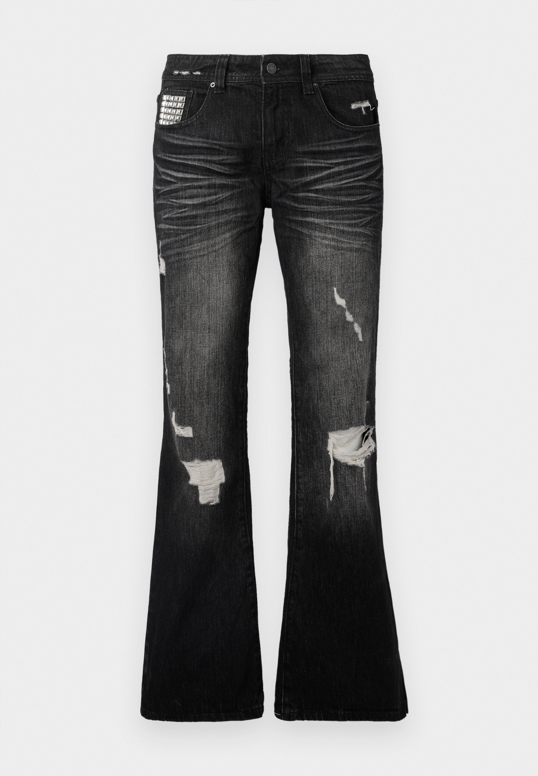 Jaded London CROSS STUD DRIFT - Jeans Tapered Fit - black