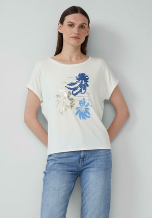 T-shirt print - ecru
