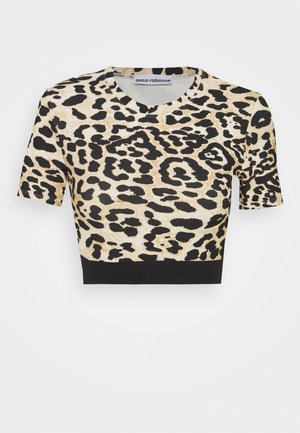 TOP - T-shirt estampada - brown