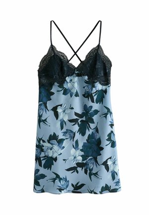 Spalna srajca - blue floral