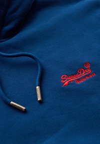 Superdry & Co ESSENTIAL LOGO - Jersey con capucha - pilot mid blue