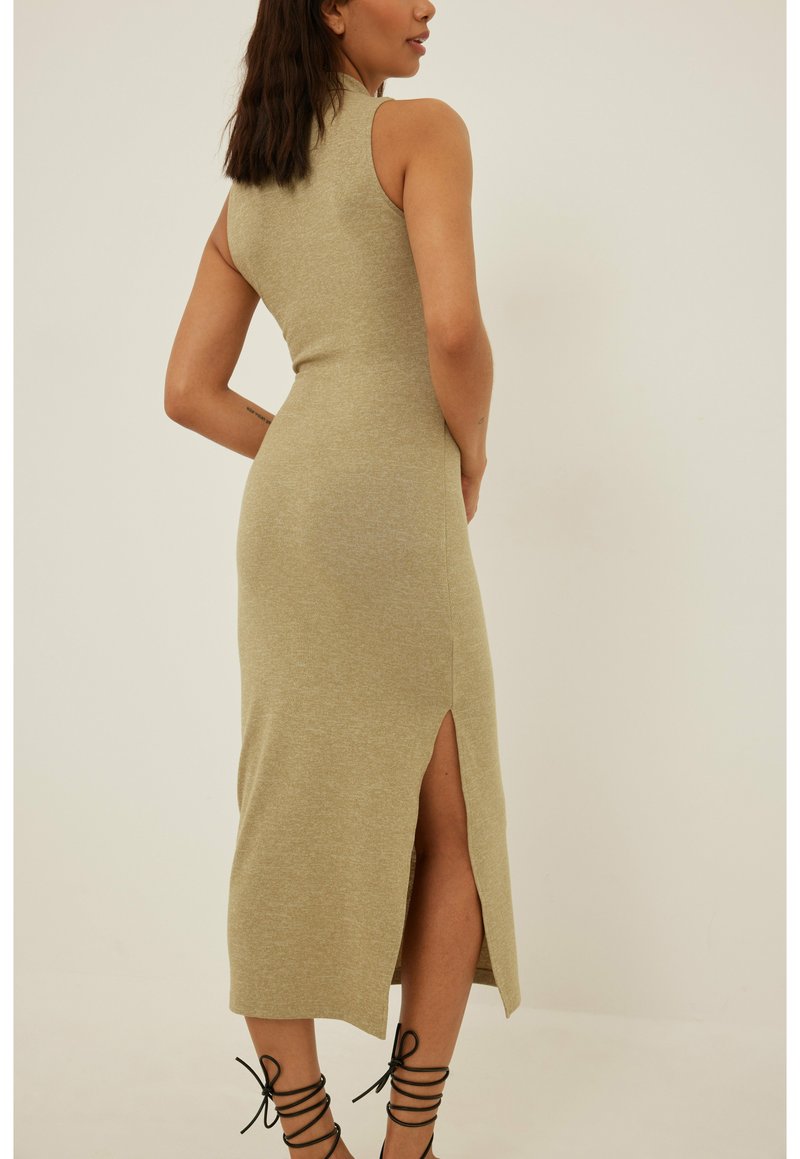 Damen Freizeitkleider | NA-KD Strickkleid Beige Melange/beige - TM18583 Damen Freizeitkleider | NA-KD Strickkleid Beige Melange/beige - TM18583