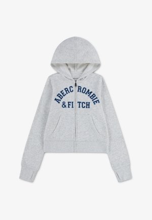 Abercrombie & Fitch, LOGO - Sweat zippé - light grey heather