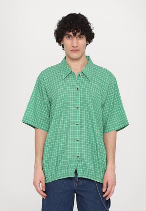 SEERSUCKER CHECK BALLOON SHIRT OVERSIZED - Hemd - green