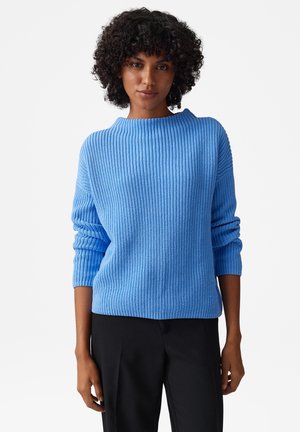 RELAXED FIT O-SHAPE - Trui - water blue