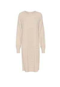 DELA  - Svetríkové šaty - oat melange