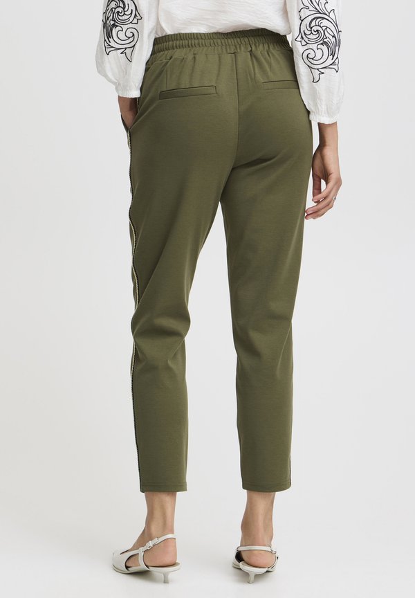BYRIZETTA - Tracksuit bottoms - olive night4