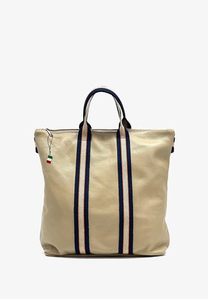 DrachenLeder CITY - Sac à dos - taupe blau beige