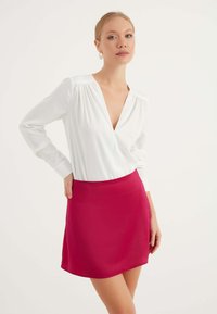 Herita MINI SATIN SKIRT - A-linjekjol - pink