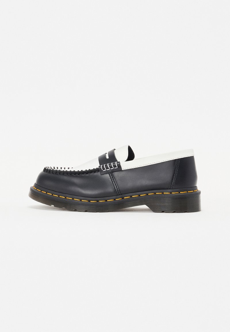 Dr. Martens - PENTON UNISEX - Loafers - black/white smooth, Forstør