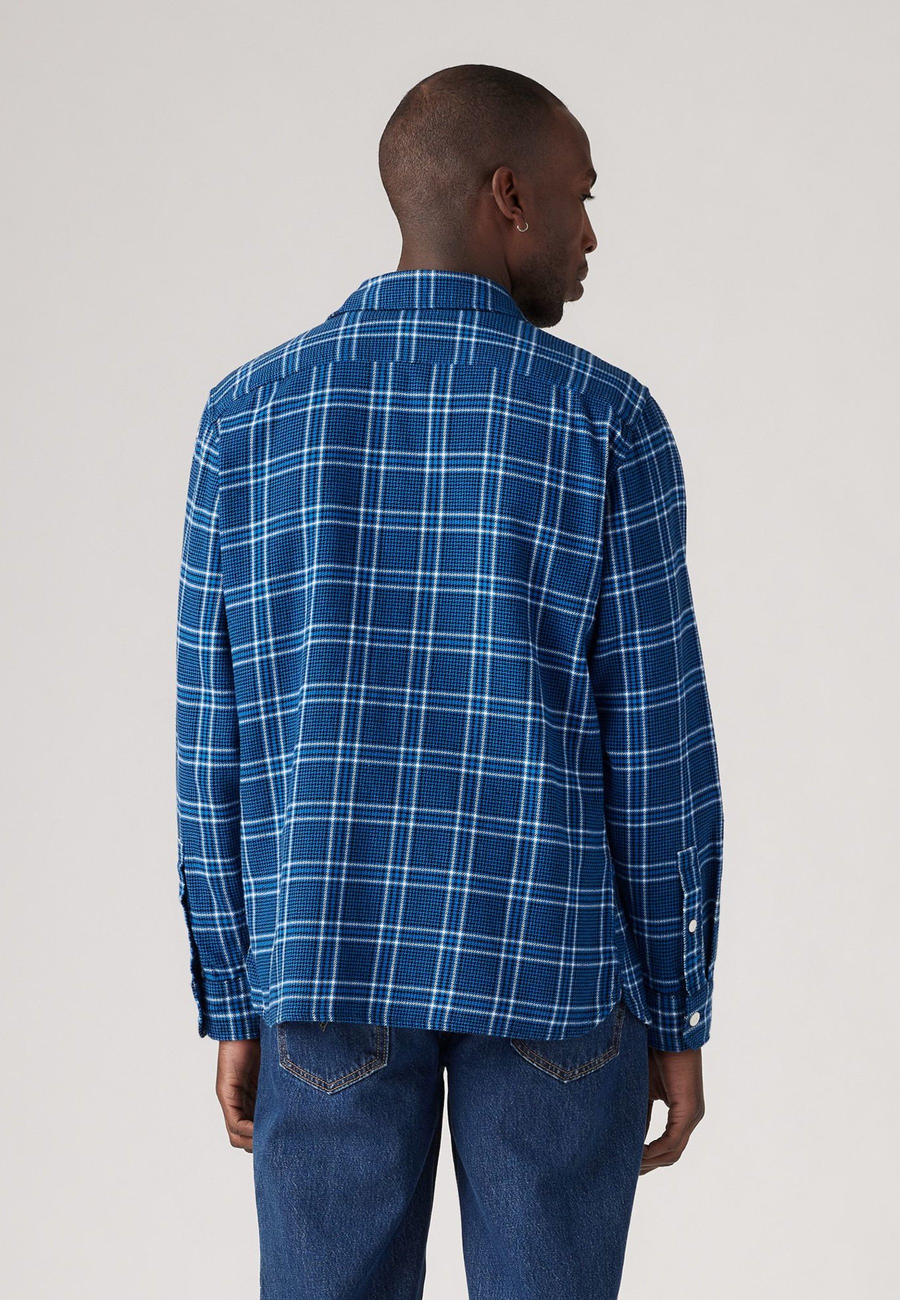 Levi's® JACKSON WORKER - Shirt - brody plaid lapis blue/blue