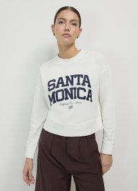 Calliope STAMPA COLLEGE - Felpa - bianco lana