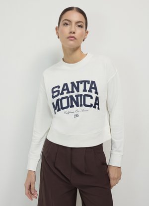 Calliope STAMPA COLLEGE - Sweatshirt - bianco lana