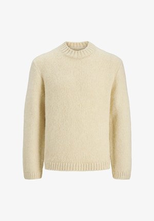Jack & Jones, KNITTED PULLOVER PLAIN KNITTED PULLOVER - Strickpullover - feather gray