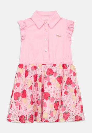 JUNIOR MIXED FABRIC DRESS - Nappali ruha - cupid pink