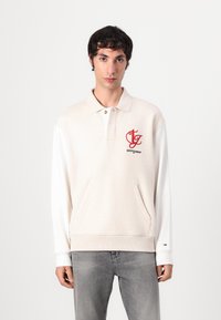 Tommy Jeans COLORBLOCK MONO RUGBY - Sudadera - oat marl