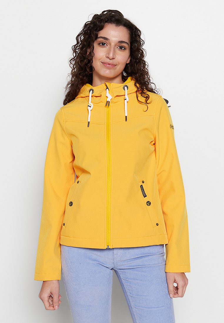 Schmuddelwedda Softshelljas geel