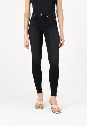 ONLY ONLPOWER PUSH UP SKINNY - Skinny-Farkut - washed black