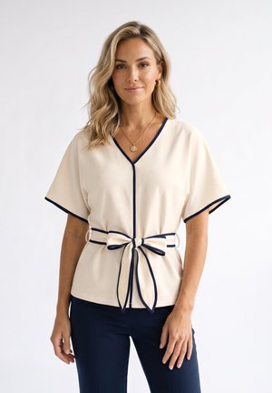 Anna Field by Zalando, Μπλούζα - cream/navy