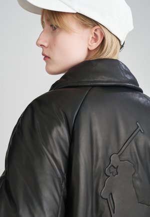 JACKET - Lederjacke - black