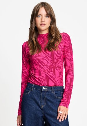 POM Amsterdam, TURTLENECK - ROMI JERSEY RIBBON PINK - Longsleeve - pink