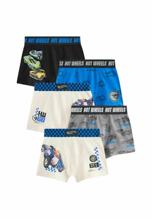 Next, REGULAR FIT - HOT WHEELS TRUNKS 5 PACK - Trunks - black white blue