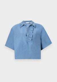 LUNA FRILL SHORT SLEEVE - Blūze - lobelia