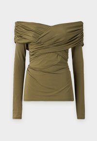 SIRI OFF SHOULDER - Ilgarankovis viršutinės dalies drabužis - olive
